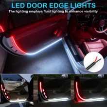 1 Pair, 120cm/48 Inches Car Side Door Warning LED Strobe Light Bar, Red And White, Suitable For Most Cars SUV Trucks, Auto Accessories, Holiday Gifts - 120cm/48 inches car side door warning LED - 查看 5