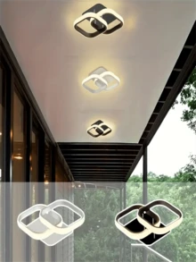 1 đèn LED treo hai mặt, đèn trần, đèn tường 3 màu có thể điều chỉnh độ sáng, thích hợp cho văn phòng, phòng ngủ, cửa hàng, khách sạn, tiệc tùng, nhà hàng trang trí. - Nhiều màu - Xem 1