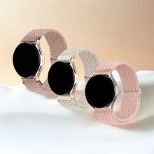 3 paquetes de correa elástica trenzada y ventilada compatible con Apple Watch Series 11 de 42 mm y 46 mm para hombres y mujeres, estilos deportivos y de ocio compatibles con Ultra de 49 mm, 45 mm, 44 mm, 46 mm, 42 mm, 41 mm, 40 mm y 38 mm, Ultra 2/Ultra, correa de nailon elástico tejido suave y casual, compatible con cierre de bucle único ajustable Series 11/10/9/8/7/6/5/4/3/2/1/SE