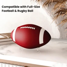 1pc Transparent/Black Acrylic American Football Display Stand, Sports Collectible New Showcase, Transparent Stand, Create Sports-Themed Home Decor, For Commemorating Sports Gloves