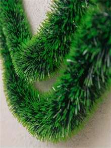 1/3/5Pcs 2m Christmas Tinsel Garland,Dark Green Glittering For Xmas Tree Party Wedding Supplies, Xmas Garland For Home Indoor Outdoor Christmas Tree Decoration, Holiday Wedding Party Supplies - Green - View 4