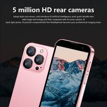 World's Smallest Smartphone - Android 9 Mini Phone With Quad-Core Processor, 16GB ROM/2GB RAM, 5MP Camera, Dual SIM Slots, Face Unlock & Touchscreen -Gift For Boys & Girls, With Apps ( Play Store) - Pink & Black. Mini Phones. Halloween Gift. Christmas Present. Phone Camera - Blue - View 6