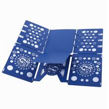 1Pcs Lazy Folding Board, Quick Clothes Storage And Organization Rack, Durable Plastic, With Colorful Geometric Patterns, Space-Saving Design, Efficient Clothes Organization, Suitable For Laundry Room Accessories, Beautiful Organization Of Family Clothes, Convenient To Carry, Quick Folding Of Clothes Saves Time And Is Convenient