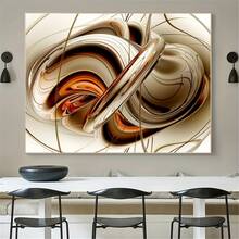 1 pièce Affiche sur canevas moderne et simple sans cadre, peinture abstraite tourbillonnaire, œuvre d'art murale en canevas imperméable et sans odeur, peinture murale pour cadeau d'anniversaire, chambre à coucher, bureau, salon, décoration murale, décoration de la maison et du dortoir