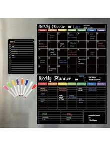 Magnetic Refrigerator Sticker Whiteboard Calendar Magnetic Whiteboard Wall Sticker Schedule Board Refrigerator Memo Board