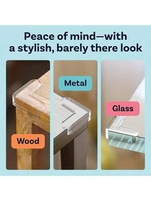 4/8/16/24 piezas Protectores de esquina de mesa anti-colisión, cubierta protectora de esquina de escritorio, protección de esquina anti-colisión, protectores de esquina transparentes de seguridad - Protector de esquina de alta resistencia adhesiva para mesas, muebles, vidrio, gabinetes y talla grande