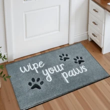 1pc Dog Paw Print Doormat, Faux Wool Rug - Highly Absorbent, Easy To Clean, Suitable For Home Decor, Farmhouse, Entryway, Indoor, Room, Kitchen, Dining Room, Small Office/Home Office, Sink, Laundry Room, Rug, Kitchen Mat, Non-Slip Mat - Multicolor - View 14