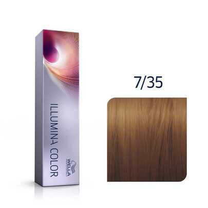  Wella - Illumina Colour- 7/35 Mittelgold Mahagoni Blond (60ml)