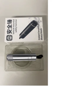 1Pc Car Safety Escape Hammer Car Emergency Underwater Window Breaker Car Dual-Use Scissors Safety Belt Escape Safety Hammer Car Interior Window Break Quick Escape Tool Random LOGO Pattern On The Bottom