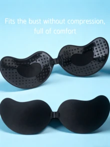 طقم حمالة صدر غير مرئية بتأثير رفع من نوع المانجو، حمالة صدر لاصقة لرفع وتدعيم مثالية للفساتين بدون أكتاف والفساتين والبدلات