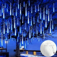 192 LED USB Meteor Duschleuchten - 8 Röhren, 288 LED Perlen, geeignet für Hochzeit, Weihnachten, Valentinstag und andere Feiertags-Dekorationen, mehrere Farben erhältlich, ohne Batterie, saisonale Beleuchtung, Veranstaltungsdekoration, Atmosphärenbeleuchtung, LED, wasserdichtes Design, mehrfarbige Lichter, Party-Dekoration, Heimdekoration