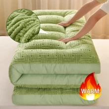 Deluxe Portable Japanese Floor Mattress, Foldable Mattress - Soft, Comfortable, Breathable, 100% Hypoallergenic, Foldable & Rollable Thick Tatami Mattress For Travel, Camping, Beds & Guest Rooms - Full Size, Perfect For Year-Round Use! Great For Daily Use, Christmas & Holiday Gifts - Waffle Green - View 16