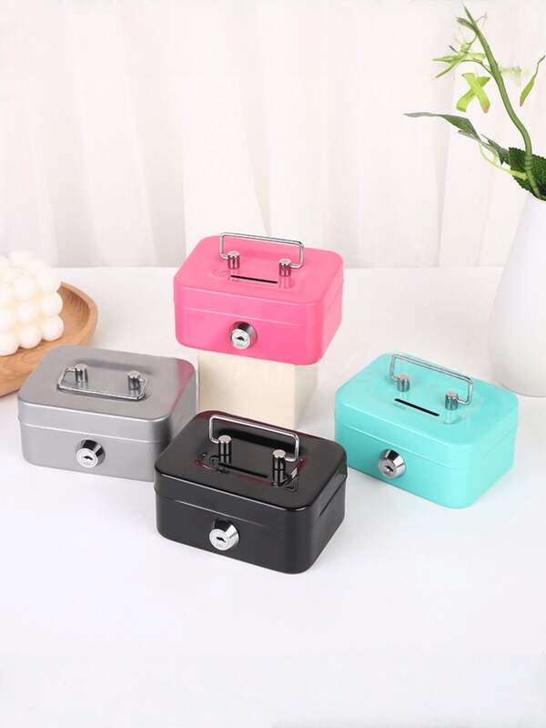 صندوق مفاتيح محمول، خزانة مفاتيح للمنزل والمتجر، صندوق أمان من الصلب لتخزين النقود والمجوهرات