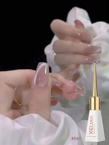 XEIJAYI 1 pieza Gel de uñas de 10ml con efecto ojo de gato de cristal, esmalte de uñas con brillo para hacer manicura en casa o en salón
