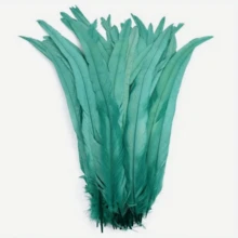 100 pièces Plumes de coq - Longues de 25-35 cm, plumes de queue de coq colorées mélangées, convenant pour la décoration de mariage, les coiffures, les mascarades, l'artisanat, les projets DIY, les éléments de coiffe, les accessoires de costume, les plumes décoratives, les plumes d'artisanat de haute qualité, l'artisanat fait main pour les fêtes, la décoration d'événements