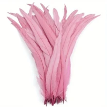 100 pièces Plumes de coq - Longues de 25-35 cm, plumes de queue de coq colorées mélangées, convenant pour la décoration de mariage, les coiffures, les mascarades, l'artisanat, les projets DIY, les éléments de coiffe, les accessoires de costume, les plumes décoratives, les plumes d'artisanat de haute qualité, l'artisanat fait main pour les fêtes, la décoration d'événements
