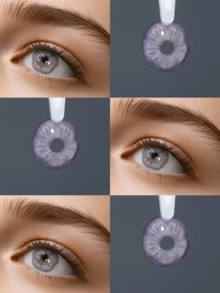 Lalens Lenti a contatto colore Lalens Sukura, alla moda e confortevoli, toni di viola perfetti per il trucco quotidiano, uso semestrale, diametro 14,2 mm, 1 paio/2 pezzi, ideali per lauree, compleanni, vacanze e tutte le stagioni, must-have di moda Y2K per feste di trucco, spiaggia, viaggi, campeggio e vita universitaria, regalo perfetto per ragazze romantiche e cosplay, aggiungono il miglior fascino e atmosfera di colore, nuovo arrivo