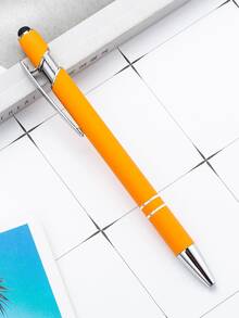 50pcs Customized Text/Logo Luxury Aluminum Barrel Retractable Stylus Striped Ballpoint Pen, Engraved Inspirational Text, Personalized Wedding/Employee/Teacher/Student/Coworker/Halloween Gift,Office Decor,Diy ,Bulk Customization - 多色/圈筆 - 查看 125