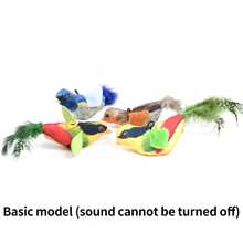 1pc Color Random Migipaws Cat Toys,Interactive Lifelike Robin Flying Flapping Bird With Catnip, Feathers Hanging By Elastic String, Automatic Chirping Kitten Toys For Indoor Cats Self Play Sparrow Bird Design Pet Plush Toy Chew Durable Cat Squeaky Toy - Multicolor - View 11