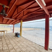 1 pieza Cubierta de lluvia impermeable, tela impermeable, red de lluvia, transparente, resistente al desgarro, a prueba de polvo, película de plástico impermeable. Adecuado para jardín, balcón, porche, soporte de plantas, caseta de perro, invernadero de camping y sitio de camping al aire libre