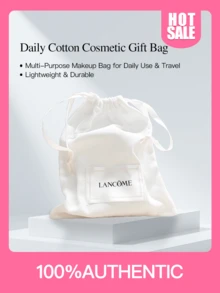 Lancôme Daily Cotton Cosmetic Gift Bag | Multi-Purpose Makeup Bag for Daily Use & Travel, Lightweight & Durable, Ideal for Cosmetics Storage - 白色 - 查看 1