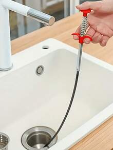 1pc Drain Clog Remover Tool - 23.62 Inch Retractable Drain Snake For Pipes, Sink, Toilet & Dryer Vent, Hair Clog Grabber With Flexible Grip, Professional Drain Cleaner Kit