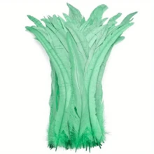 100 pièces Plumes de coq - Longues de 25-35 cm, plumes de queue de coq colorées mélangées, convenant pour la décoration de mariage, les coiffures, les mascarades, l'artisanat, les projets DIY, les éléments de coiffe, les accessoires de costume, les plumes décoratives, les plumes d'artisanat de haute qualité, l'artisanat fait main pour les fêtes, la décoration d'événements