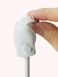 1pc FlexiClean 360° All-Around Cleaning Silicone Bottle Brush With Foldable Head And Reusable Portable Handle, Suitable For Kitchen Utensils And Drinkware Cleaning - Default - View 15