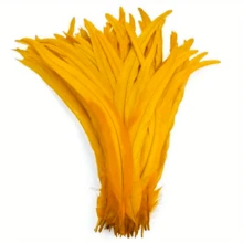 100 pièces Plumes de coq - Longues de 25-35 cm, plumes de queue de coq colorées mélangées, convenant pour la décoration de mariage, les coiffures, les mascarades, l'artisanat, les projets DIY, les éléments de coiffe, les accessoires de costume, les plumes décoratives, les plumes d'artisanat de haute qualité, l'artisanat fait main pour les fêtes, la décoration d'événements