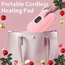 Portable Cordless Heating Pad, Menstrual Heating Pad, Back Heating Pad, 3-Speed Temperature Regulation And 4-Speed Massage Mode, Portable Electric Heating Fast Heating For Women And Girls' Abdominal Straps, Suitable For Family Use, Ideal As A Gift For Special Occasions. Christmas Gifts, Hand Warmers, Gifts For Men, Stocking Stuffers, Hand Warmers Rechargeable,Spring Summer Picks,Brides Maid Gifts,Room,Bedroom Deccor,Bedroom Deccor,Beach,Travel,For Men,For Women,Vacation,Cute Stuff - Multicolor - View 12