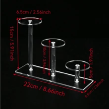 Wielofunkcyjny okrągły stojak ekspozycyjny z akrylu, przezroczysty stojak ekspozycyjny na lalki wykonujące gesty, kosmetyki, perfumy, drobne przedmioty, akrylowa biżuteria, stojak ekspozycyjny na zegarki.