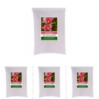 KIT 4 FERTILIZANTE MINERAL MISTO PARA ORQUÍDEAS 150Gramas Cada