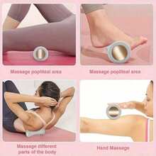 1pc PVC Foot Massager Roller – Easy Rolling Plantar Fascia Massage Tool, Arch Support & Muscle Relaxation, Ideal For Yoga And Home Exercise