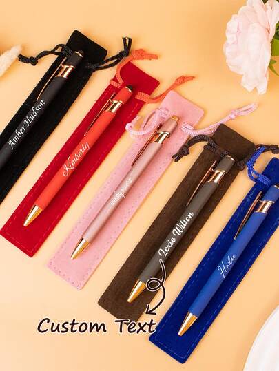 Personalised Luxurious Soft Touch Rose Gold Pen, Gift Pens For Women, Best Friends Gift, Christmas Gifts, Fancy Custom Pen, Presents For Her