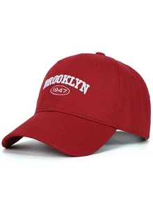 1 sztuka damska 3D haftowane napisy - Brooklyn 1947 Wash Style czapka baseballowa, czapka przeciwsłoneczna Vintage, regulowany kapelusz przeciwsłoneczny Outdoor, czapka męska w stylu Y2K