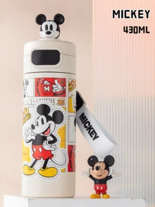 Disney Mickey Straight Drink Cup 430ml, Cute Top Figure, Cartoon Tumbler, Daily Hydration, Travel Friendly, Leak-Proof Lid, Gift For Animation Fans, Desk Essential, Kawaii Drinkware, Collectible Cup, Backpack Fit, Gym Companion, Limited Edition, Mickey Lover, Fun Hydration, Adorable Gift