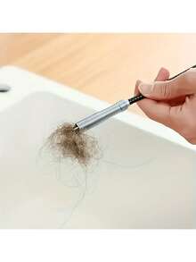 1pc Drain Clog Remover Tool - 23.62 Inch Retractable Drain Snake For Pipes, Sink, Toilet & Dryer Vent, Hair Clog Grabber With Flexible Grip, Professional Drain Cleaner Kit