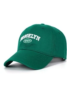 1 sztuka damska 3D haftowane napisy - Brooklyn 1947 Wash Style czapka baseballowa, czapka przeciwsłoneczna Vintage, regulowany kapelusz przeciwsłoneczny Outdoor, czapka męska w stylu Y2K