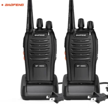 2 Pcs Baofeng Walkie-talkie BF-666S comunicaciones por radio Color Negro - Negro - Ver 2