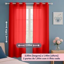 Curtains - Red - View 3
