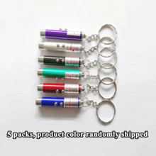 1 st/2 st/3 st slumpmässig bärbar laserpekare för katt, interaktiv leksak för husdjursträning och katt, mini-laserleksak för katt i aluminiumlegering, vit LED + infraröd ficklampa med dubbel funktion, laserpekare för husdjur för katt, katttillbehör, inkluderar LR41*3 knappbatterier, utbytbara batterier