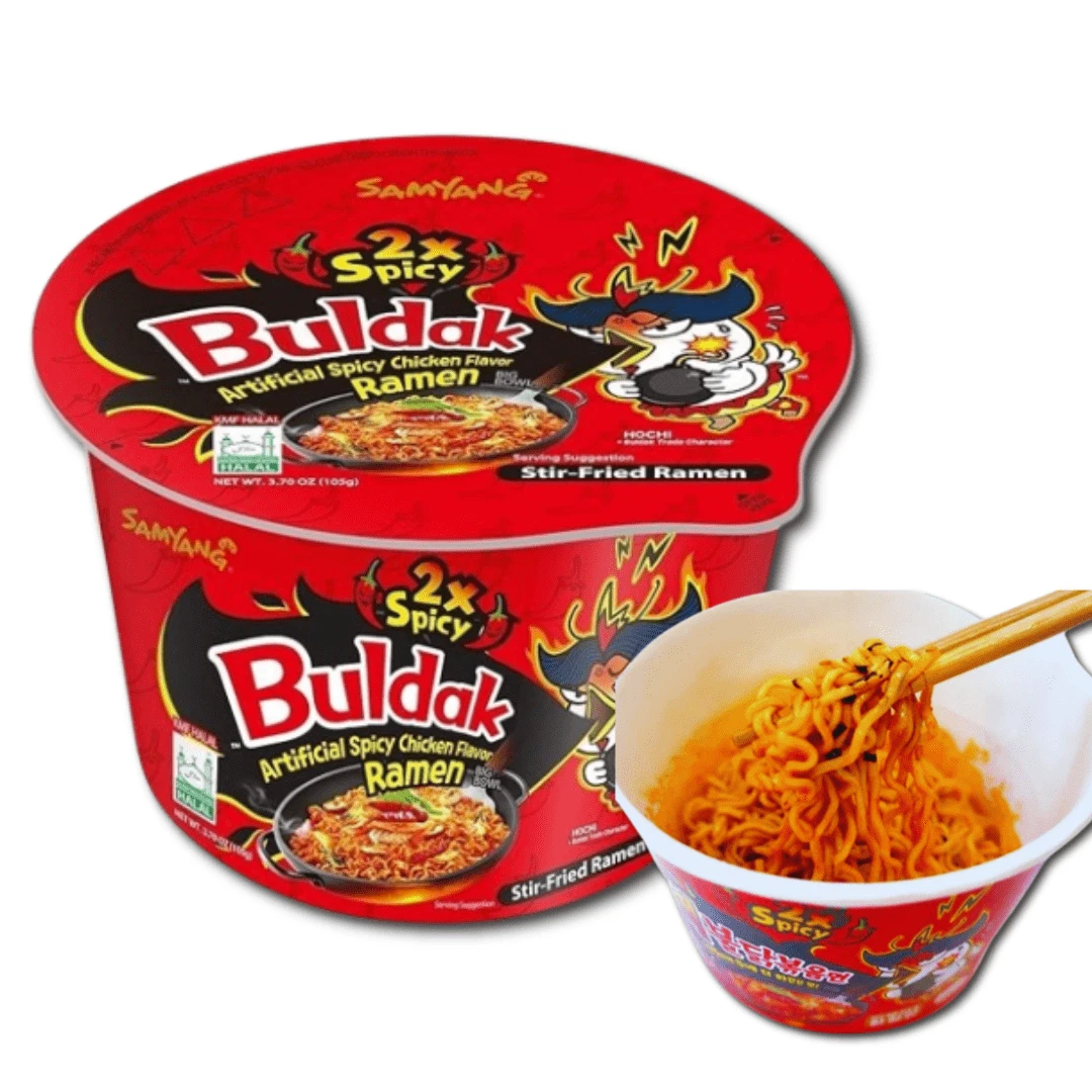 Lamen Coreano Picante 2X Spicy Big Bowl Samyang 105g - 1 pc - Visão 1