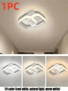 1PC Modern Adjustable Ceiling Light, 3 Colors, LED Ceiling Light, LED Living Room Light, Suitable For Living Room, Office, Bedroom, Kitchen, Bedroom, Very Suitable For Holiday Office, Bedroom, Hotel, Party, Restaurant Decoration - Multicolor - View 12