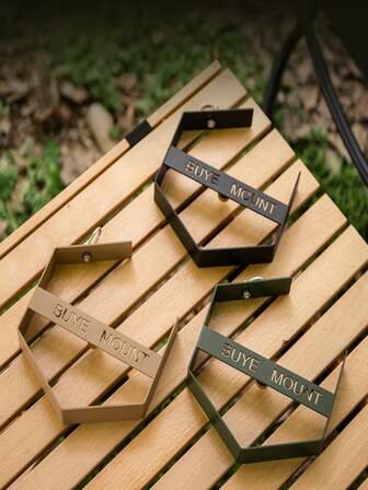 户外蚊香座三色款式随机，创意铁艺六角悬挂式蚊香座，野外驱蚊便携家用蚊香盒