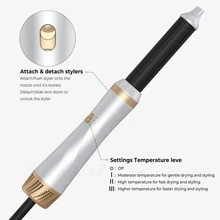 5-In-1 Multifunctional Smart Hair Styler, Easily Create Voluminous Waves, Straight Hair And More - EU F Type Plug(220-240V) - View 8