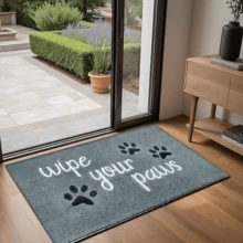 1pc Dog Paw Print Doormat, Faux Wool Rug - Highly Absorbent, Easy To Clean, Suitable For Home Decor, Farmhouse, Entryway, Indoor, Room, Kitchen, Dining Room, Small Office/Home Office, Sink, Laundry Room, Rug, Kitchen Mat, Non-Slip Mat - Multicolor - View 11