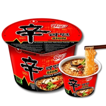 Lamen Coreano Instantâneo Picante Big Shin Cup Nongshim 114g