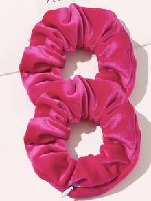 Neue einfarbige Reißverschluss-Stil Dickdarm Haarband, koreanischer Stil modischer Stoff Pferdeschwanz Aufbewahrung Dickdarm Haaraccessoire, Haargummis, Haargummis, Haargummis, Scrunchies, Haarseile