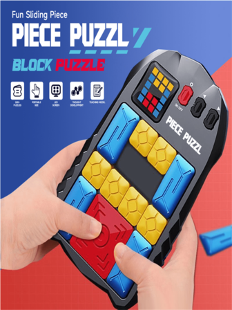 高度逻辑滑动拼图电子拼图积木智能玩具，500 个从易到难的挑战级别，传感器激活，多人游戏模式，儿童益智玩具，男孩和女孩的圣诞礼物