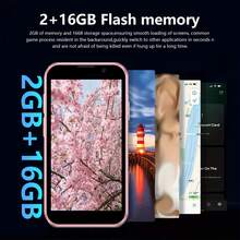 World's Smallest Smartphone - Android 9 Mini Phone With Quad-Core Processor, 16GB ROM/2GB RAM, 5MP Camera, Dual SIM Slots, Face Unlock & Touchscreen -Gift For Boys & Girls, With Apps ( Play Store) - Pink & Black. Mini Phones. Halloween Gift. Christmas Present. Phone Camera - 黑色 - 查看 4